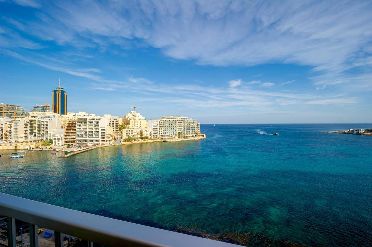 Spinola Bay Top Floor Seafront 3 Bedroom Apartment With Panoramic Sea Views - By Getawaysmalta Saint Julian's Exterior foto