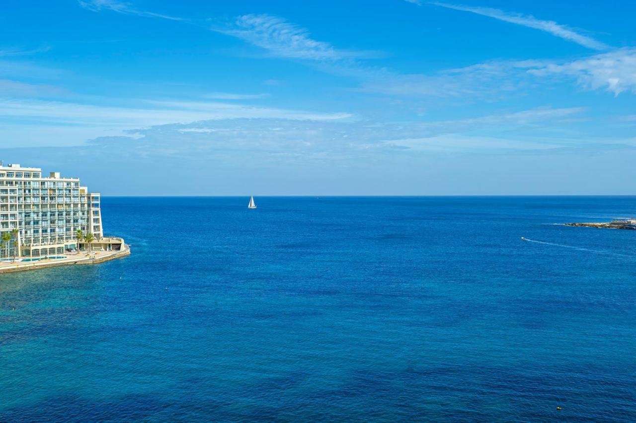 Spinola Bay Top Floor Seafront 3 Bedroom Apartment With Panoramic Sea Views - By Getawaysmalta Saint Julian's Exterior foto