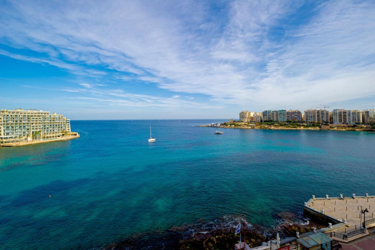 Spinola Bay Top Floor Seafront 3 Bedroom Apartment With Panoramic Sea Views - By Getawaysmalta Saint Julian's Exterior foto