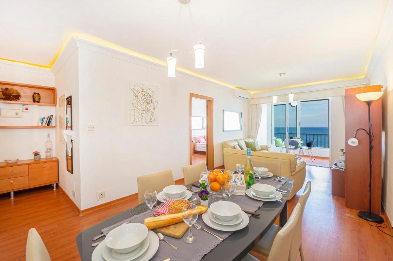 Spinola Bay Top Floor Seafront 3 Bedroom Apartment With Panoramic Sea Views - By Getawaysmalta Saint Julian's Exterior foto