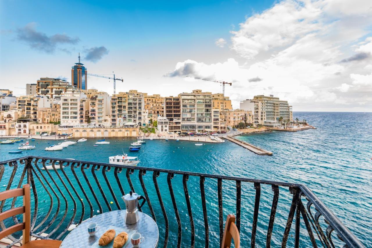 Spinola Bay Top Floor Seafront 3 Bedroom Apartment With Panoramic Sea Views - By Getawaysmalta Saint Julian's Exterior foto