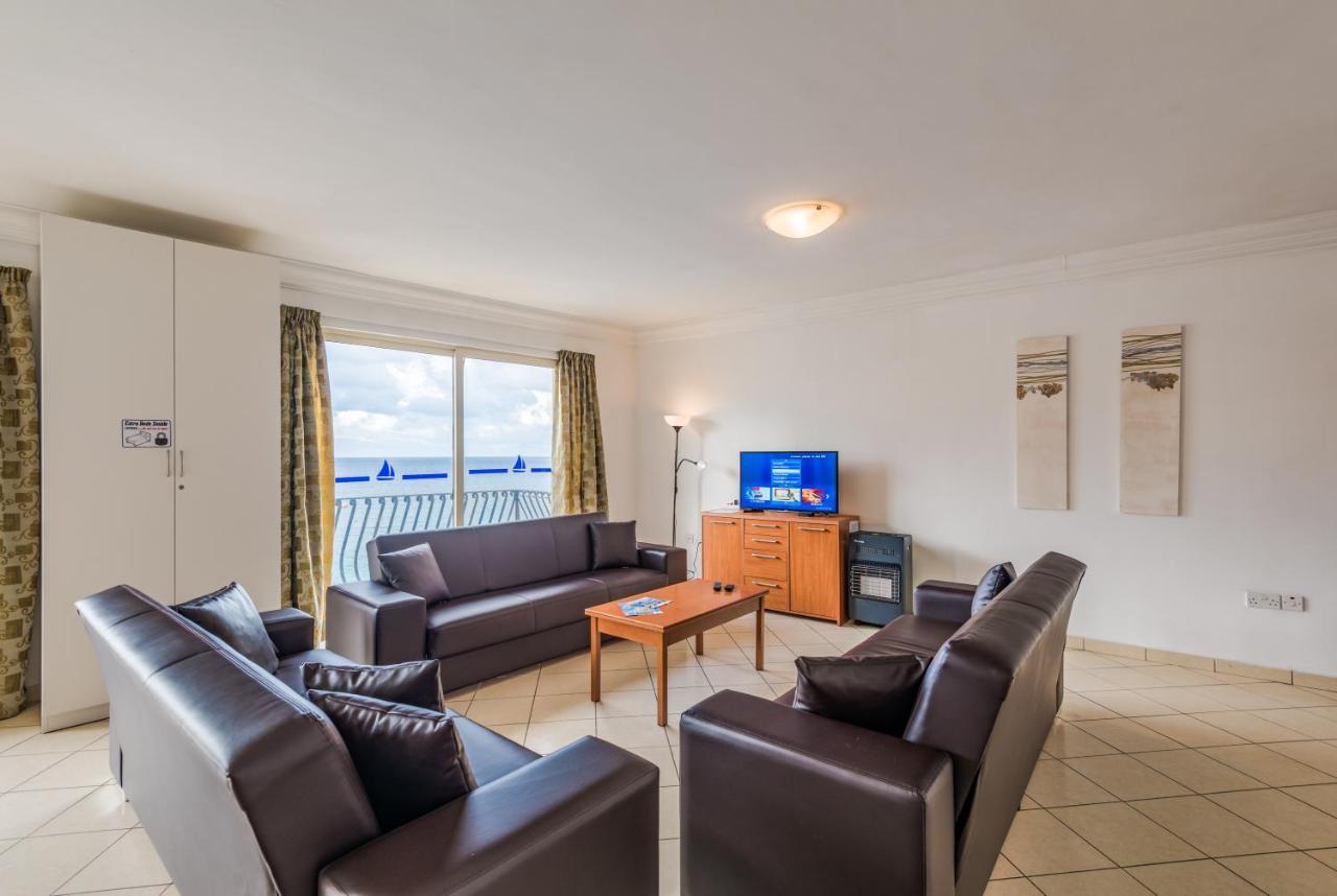 Spinola Bay Top Floor Seafront 3 Bedroom Apartment With Panoramic Sea Views - By Getawaysmalta Saint Julian's Exterior foto